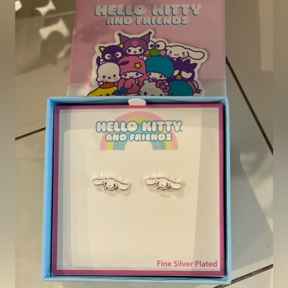 Hello Kitty and Friends Fine Silver Earrings - Cute and Playful